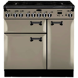 Rangemaster Leckford 90cm Dual Fuel Range Cooker Ivory/Chrome